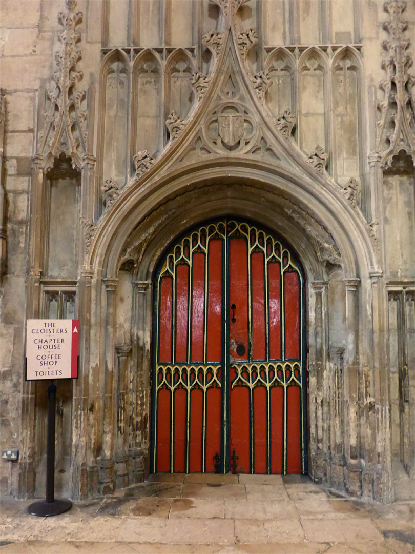 West cloister door