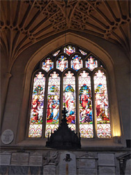 Window above memorials