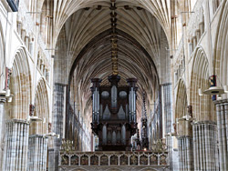 Organ and nave columns