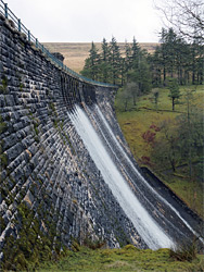 West side of the dam
