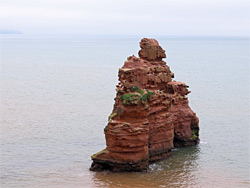 Hern Rock, from the coast path