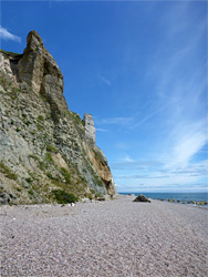 Cliffs beside Hooken Beach