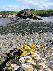 Beach between rocks