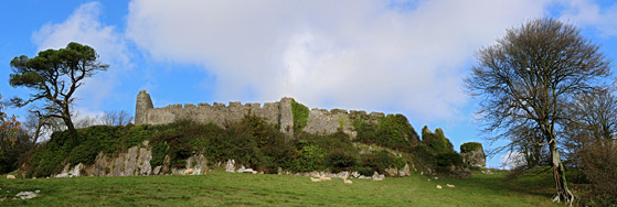 Panorama of the south side of the castle