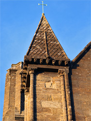 Turret with gargoyles