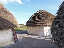 Reconstructed Neolithic houses