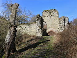 Steps to the gatehouse