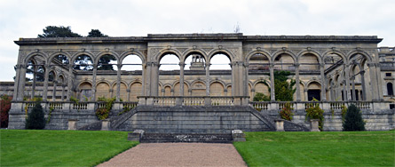 Front wall of the conservatory