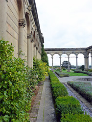 Wall of the conservatory
