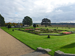 The eastern parterre