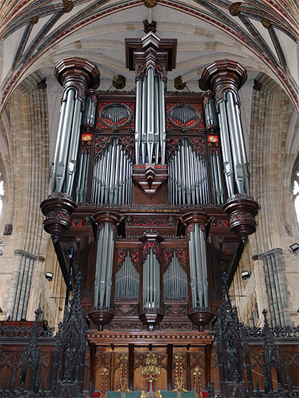 East side of the organ