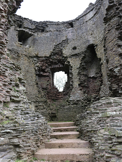 Steps to the keep