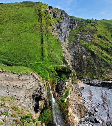 Slope above the falls