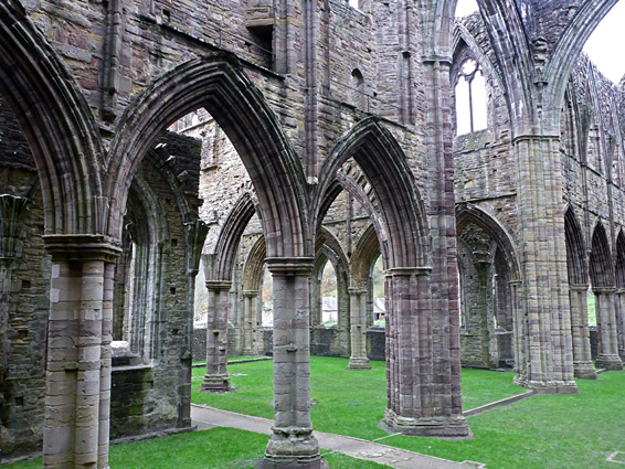 Tintern Abbey - arches of the north transept