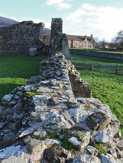 South wall of the castle bailey
