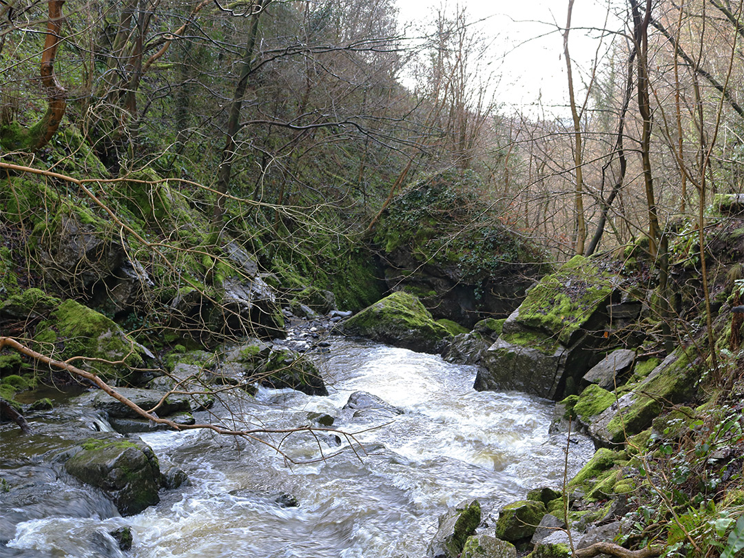 Above the Sychryd Cascades