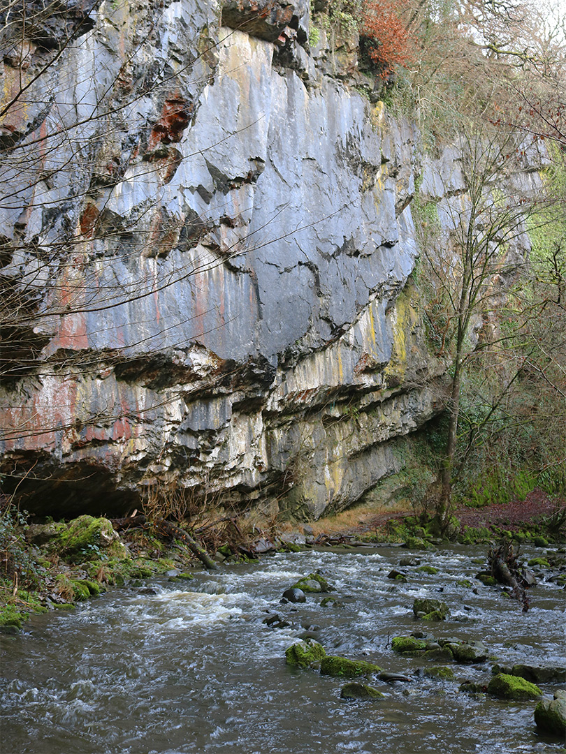 Colourful cliff