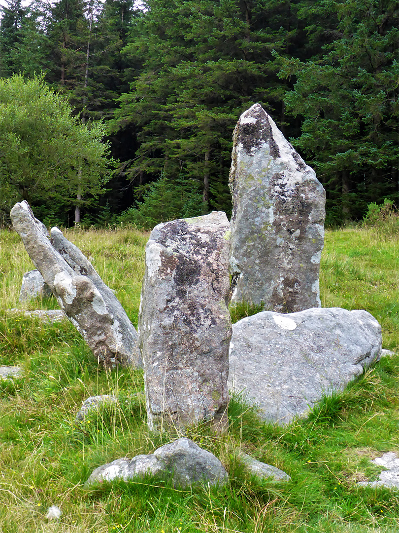 Upright stones