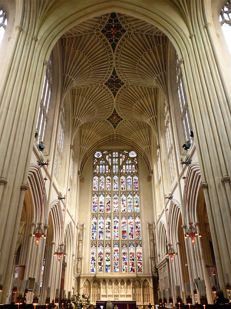 Ceiling and east window