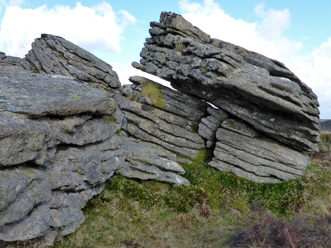 Leaning rocks