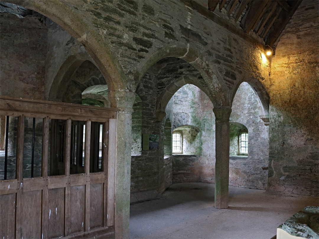 Inside the gatehouse