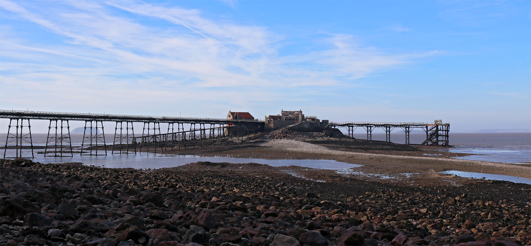 Birnbeck Island piers