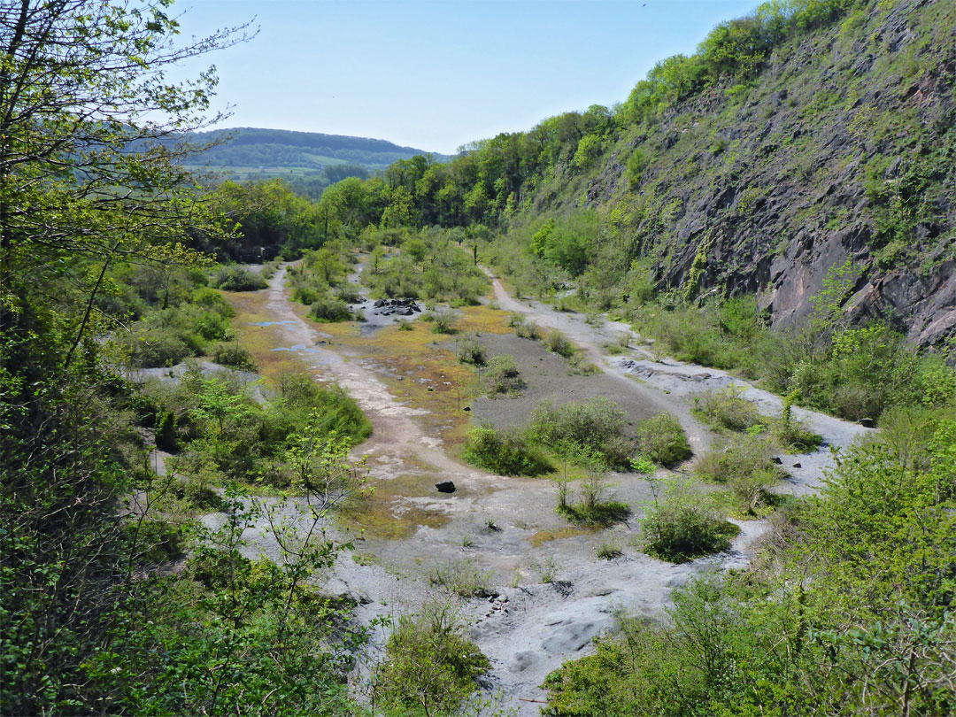 The quarry; view southwest