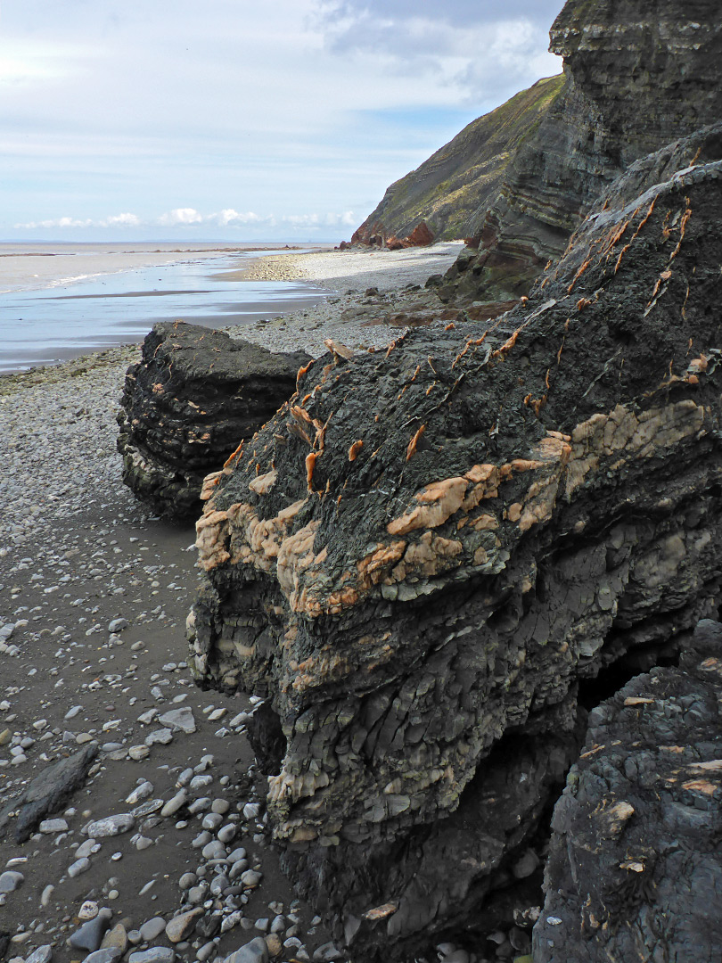 Jagged rocks