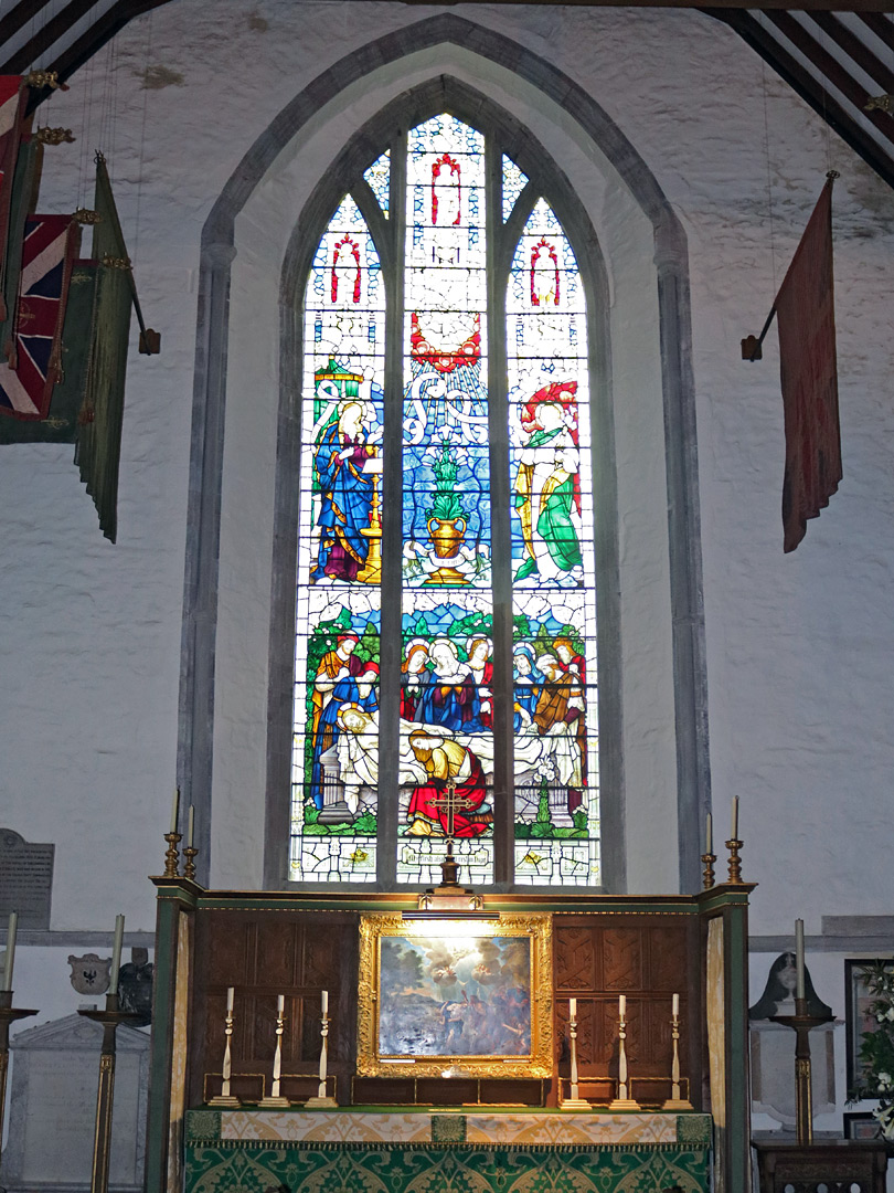 Window in the Harvard chapel