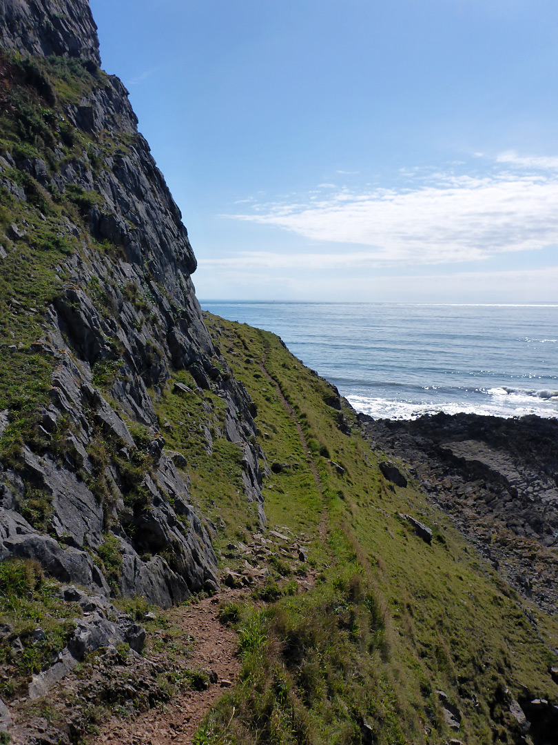 Grassy cliffs