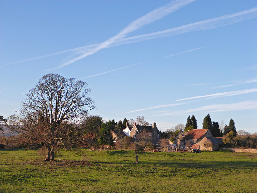 Southeast corner of the town