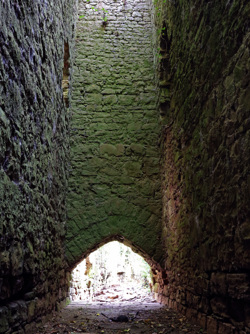 Inside the ruin