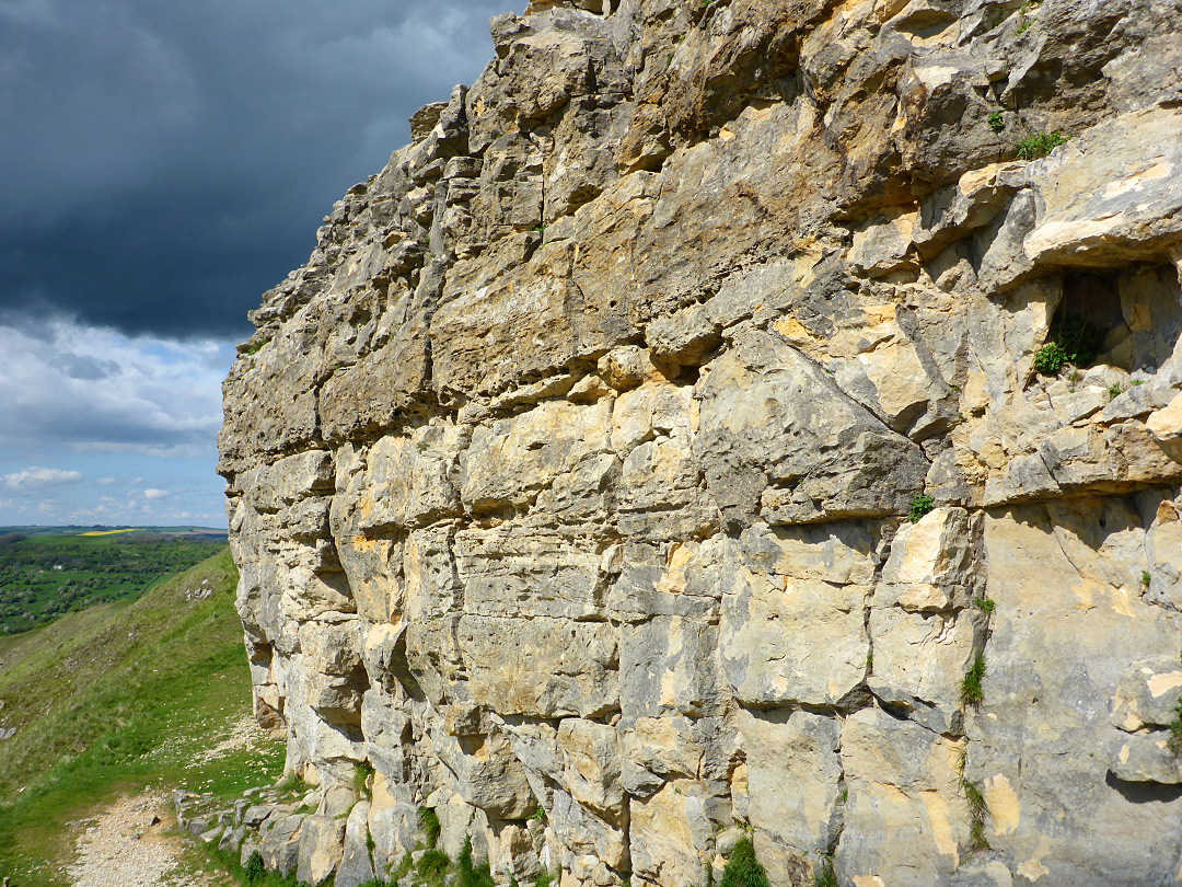 Vertical cliff