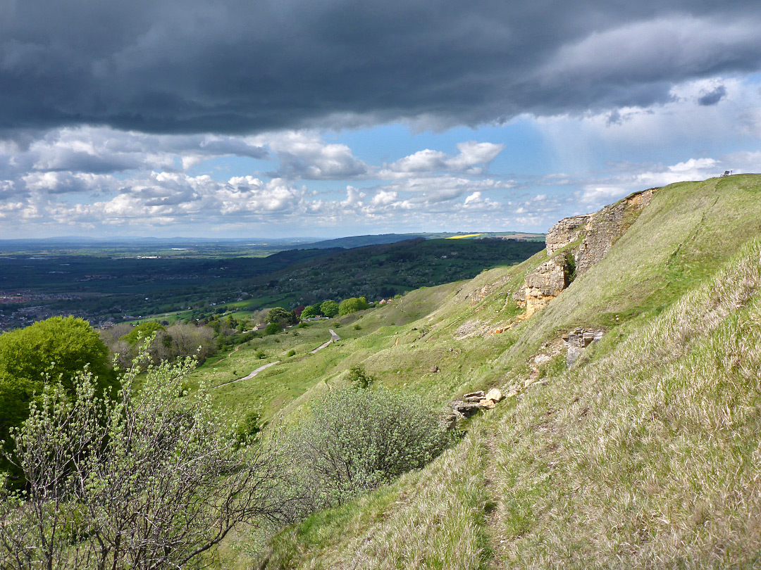 Grassy slopes