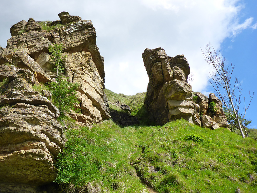 Eroded formations