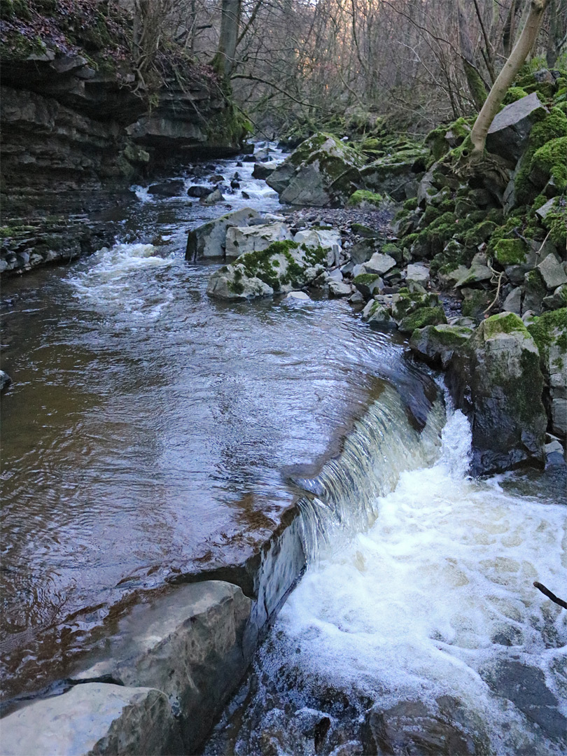 Cascade and boulders