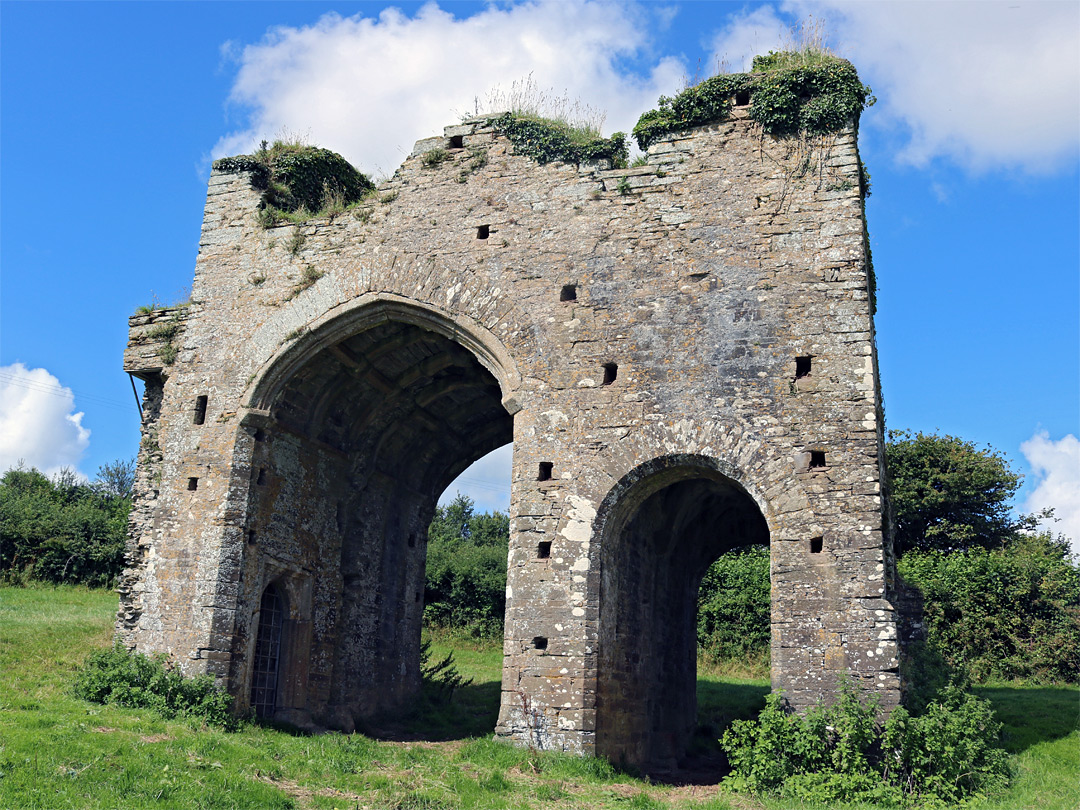 East wall of the gatehouse