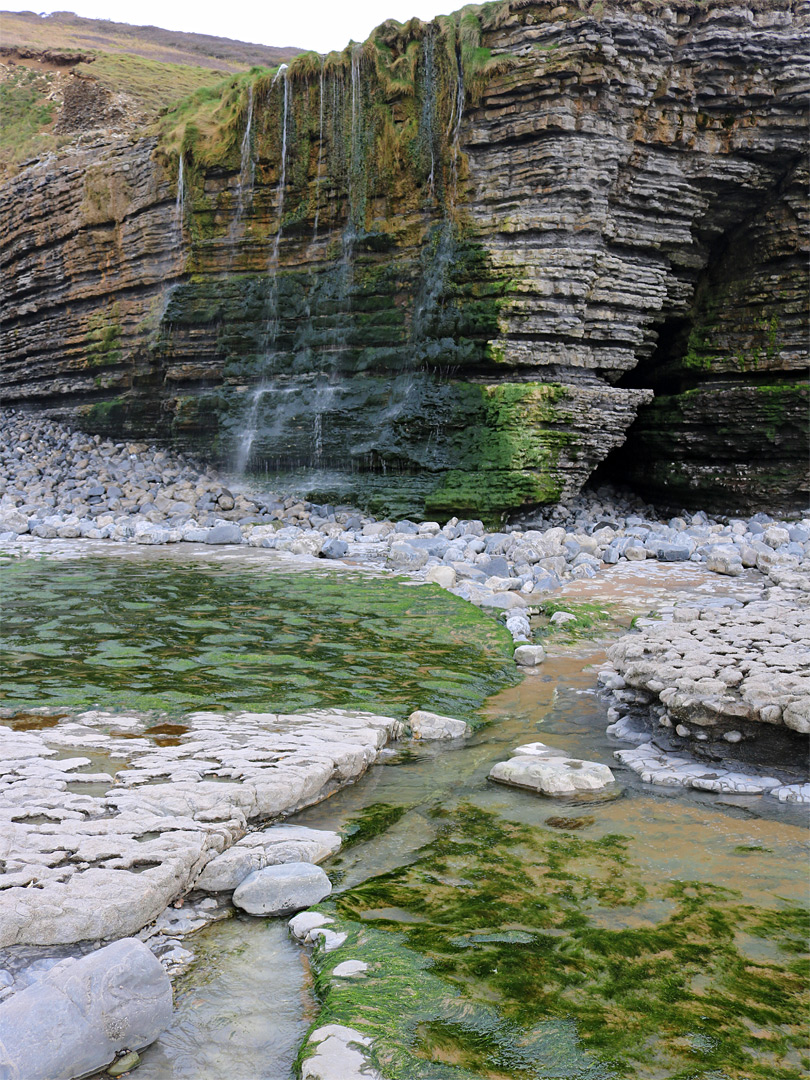 Waterfall and stream