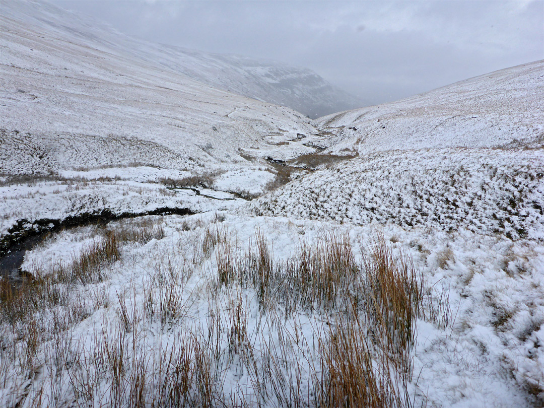 Upper end of the valley