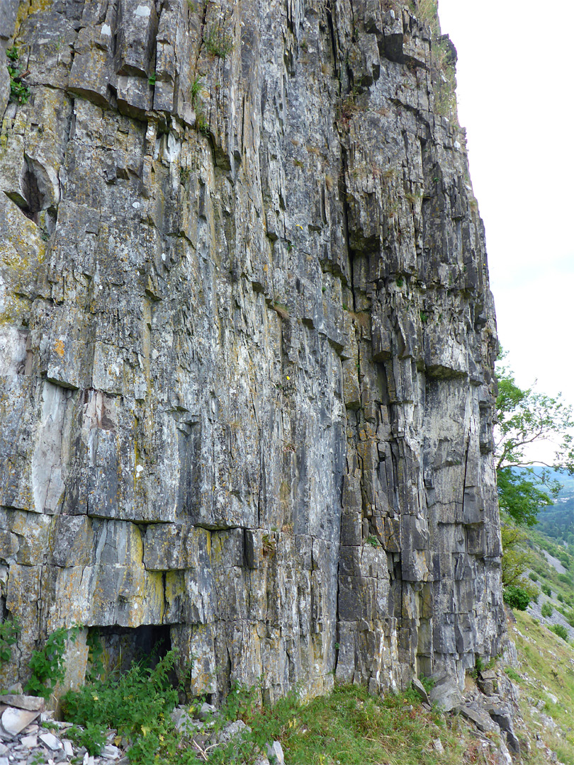 Sheer cliff