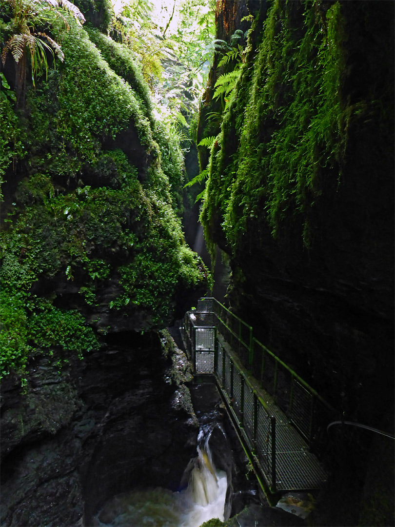 Narrow ravine