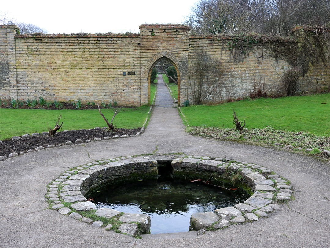 Pond and walkway