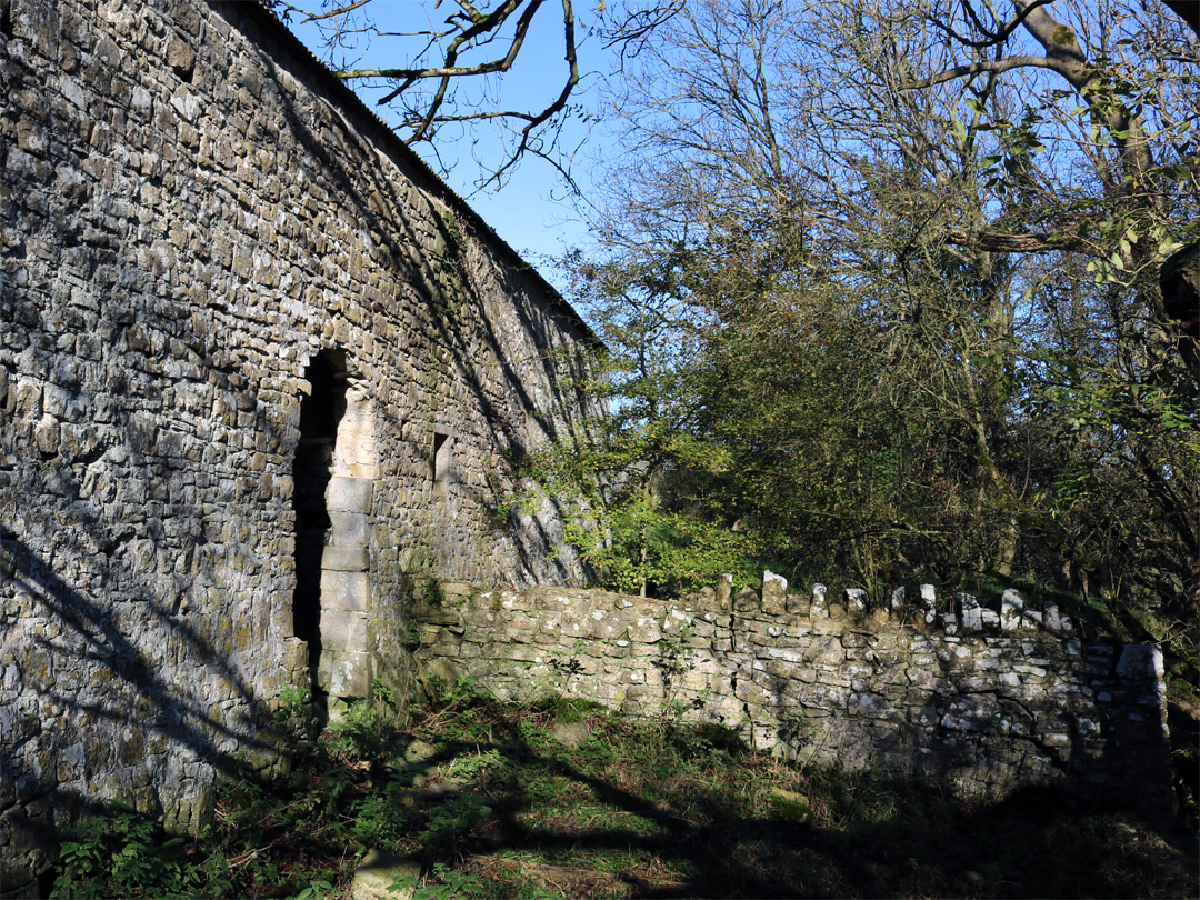 East wall of the hall