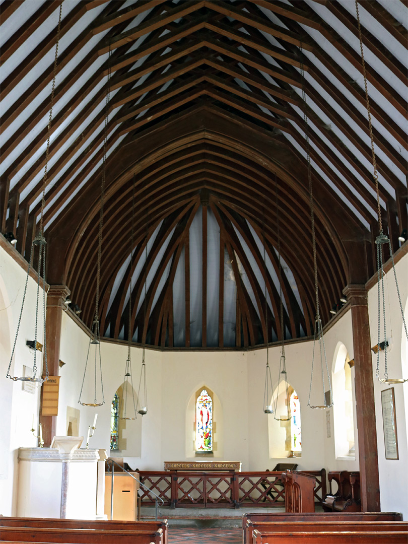 Roof of the new church