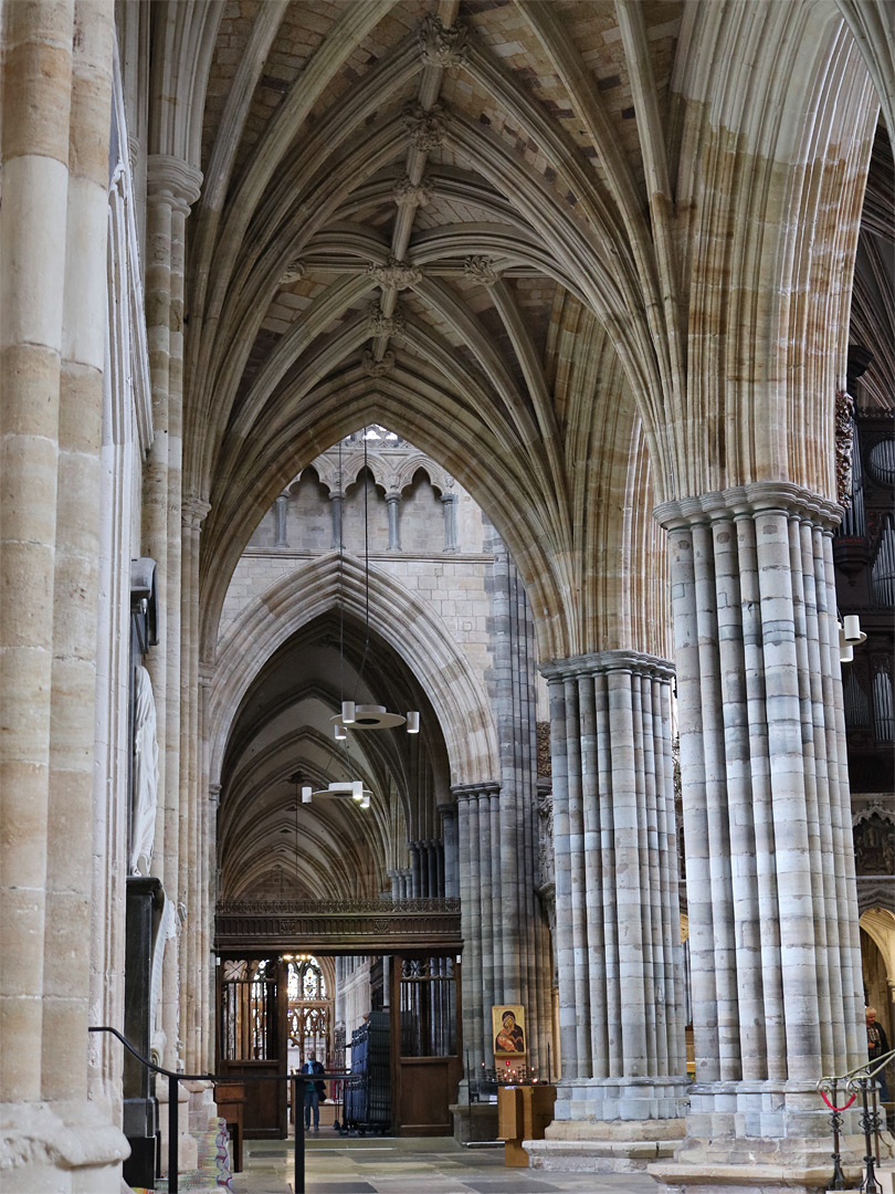 North aisle columns