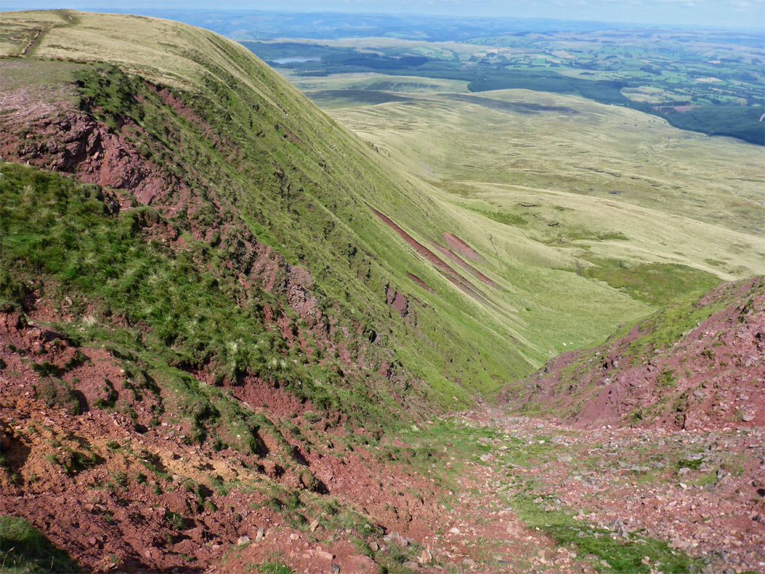 Eastern slopes of Fan Brycheiniog