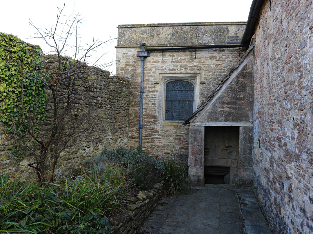 Entrance to the crypt