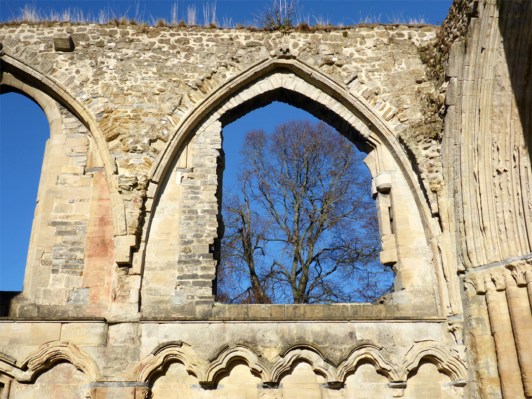 Window in the Galilee chapel