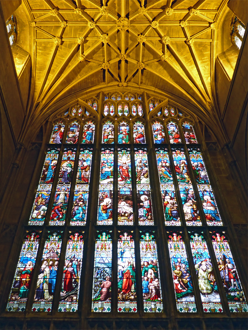 West window and ceiling