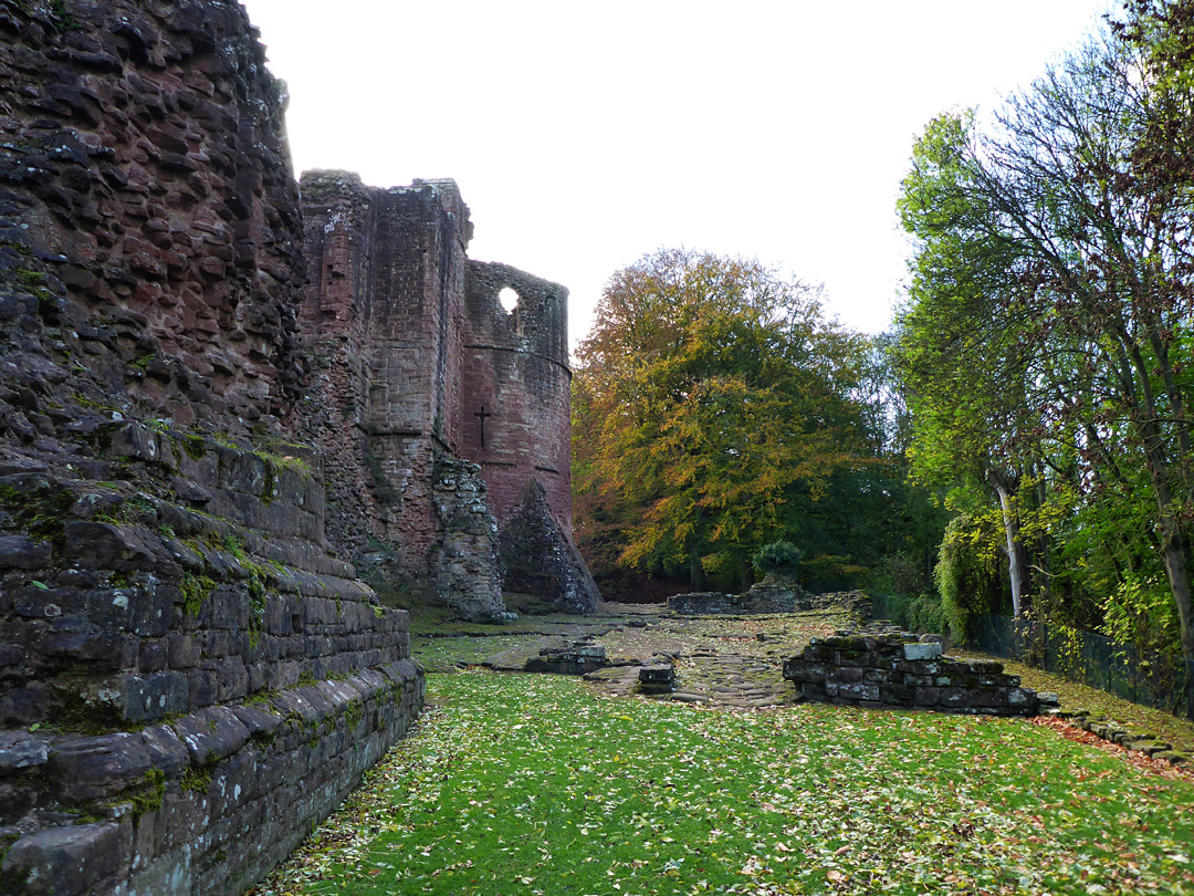 North side of the castle